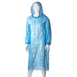 Disposable Polyethylene Hooded Ponchos Blue, 800mm x 1300mm x 30mu, 96 Pieces Box